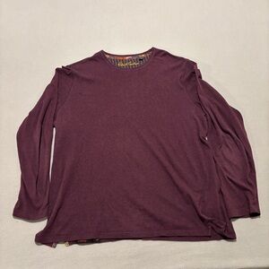Robert Graham Sweatshirt Burgundy Fall Outdoor Preppy Casual Size 2XL XXL
